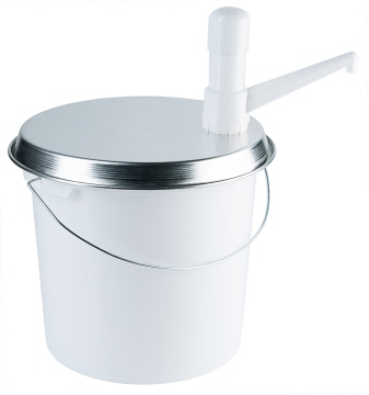 Eimer 10l mit Deckel und Pumpe