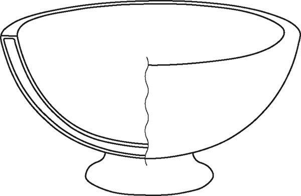 Champagnerkühler Ø 44 cm, H: 24 cm, 10,5 Liter , Edelstahl