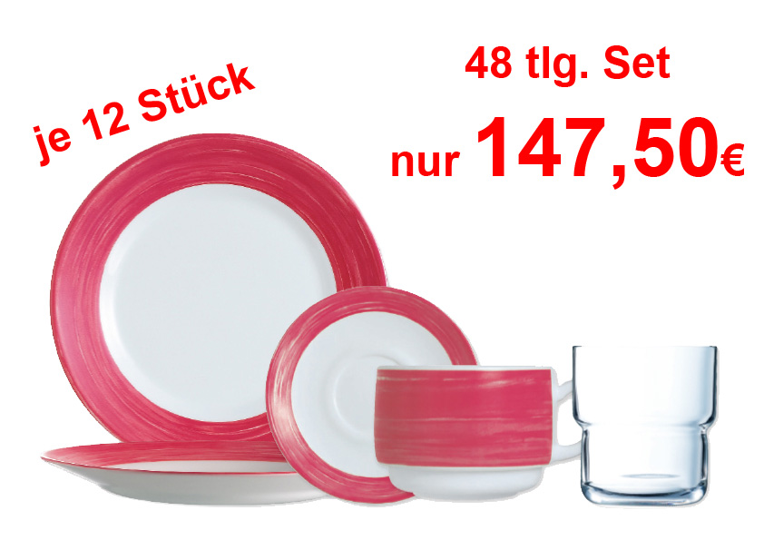 Brush Sparset 48-tlg. Farbe rot